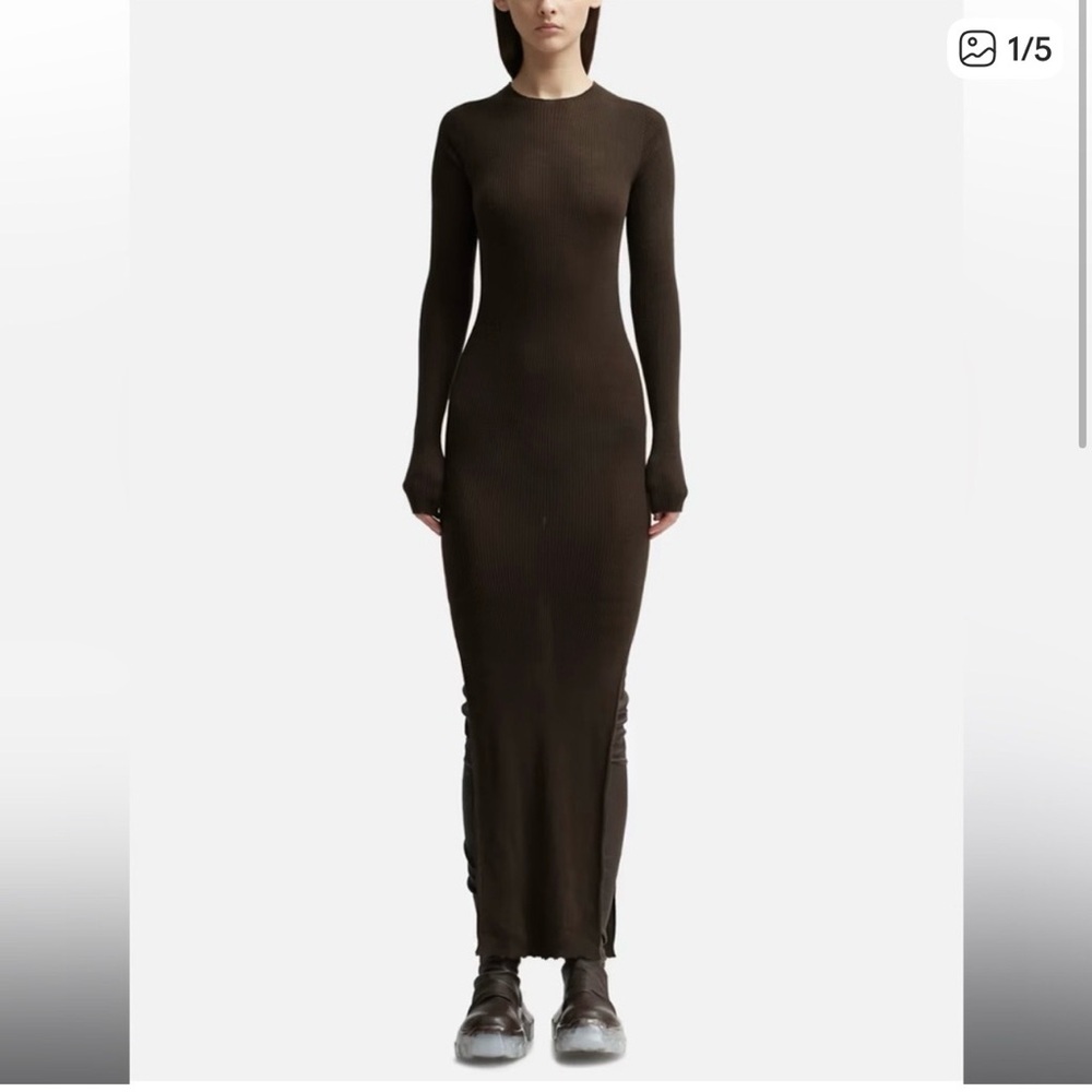 Rick Owens Ribbed Maxi Dress
